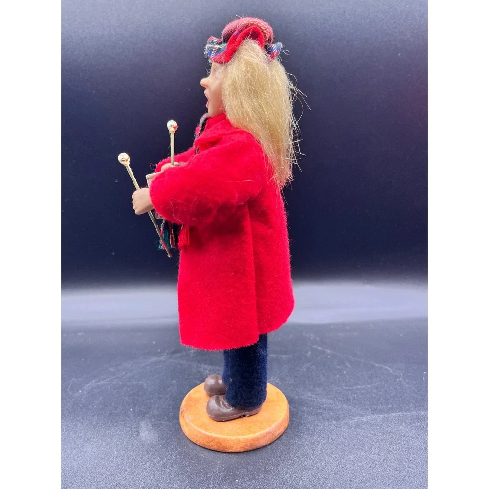 Vtg Set of 3 Caroler Set Christmas Figurines Drummer Boy Singer‎ 9.5